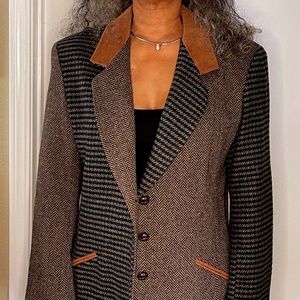 Unisex Wool / Suede Blaser